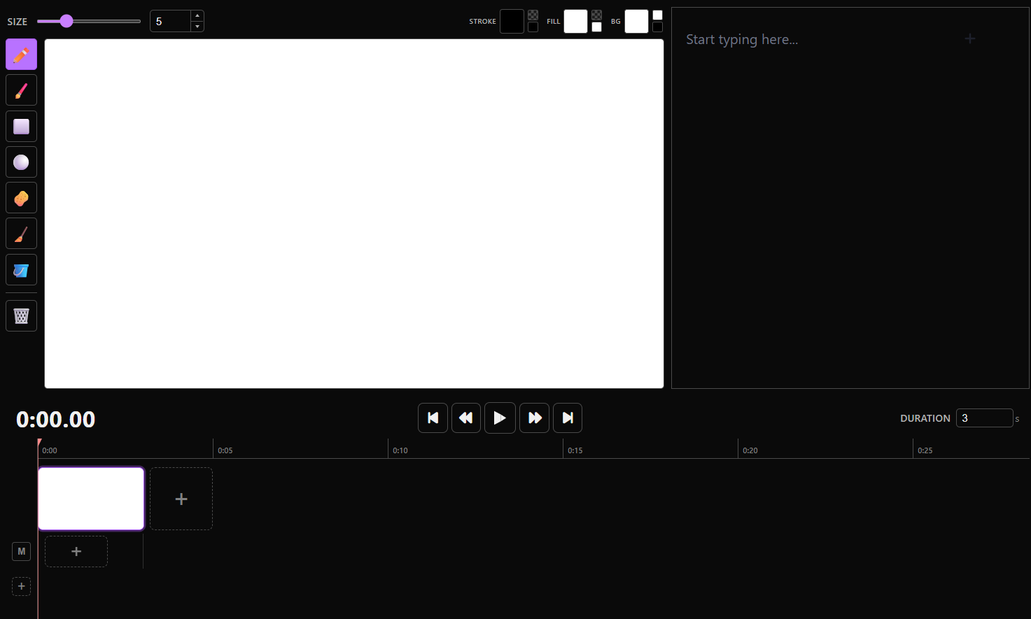 screenshot of QuickBoard user interface
